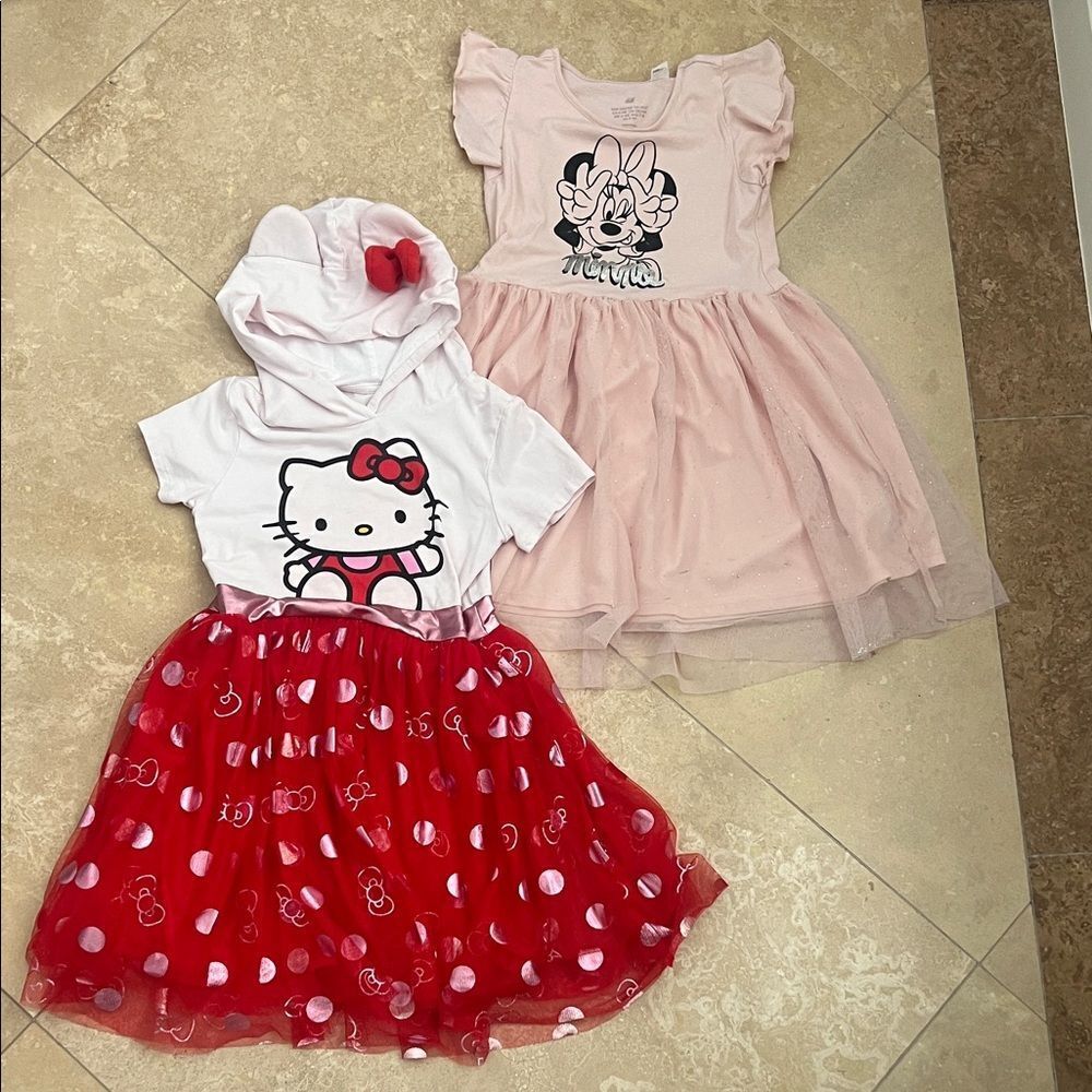 Hello Kitty and Minnie Mouse Dress Bundle